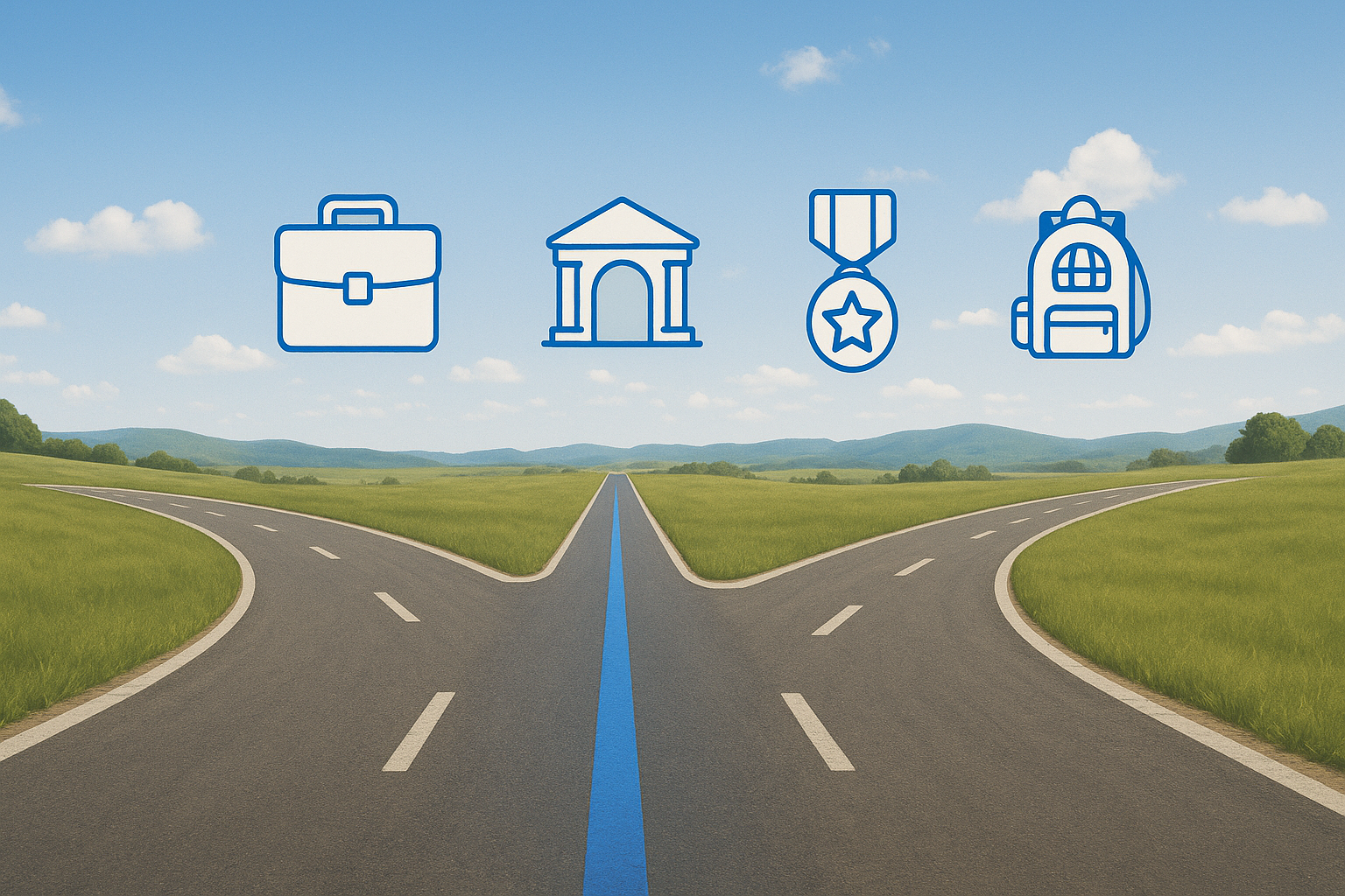 Paths for career, college, military, and gap year after high school