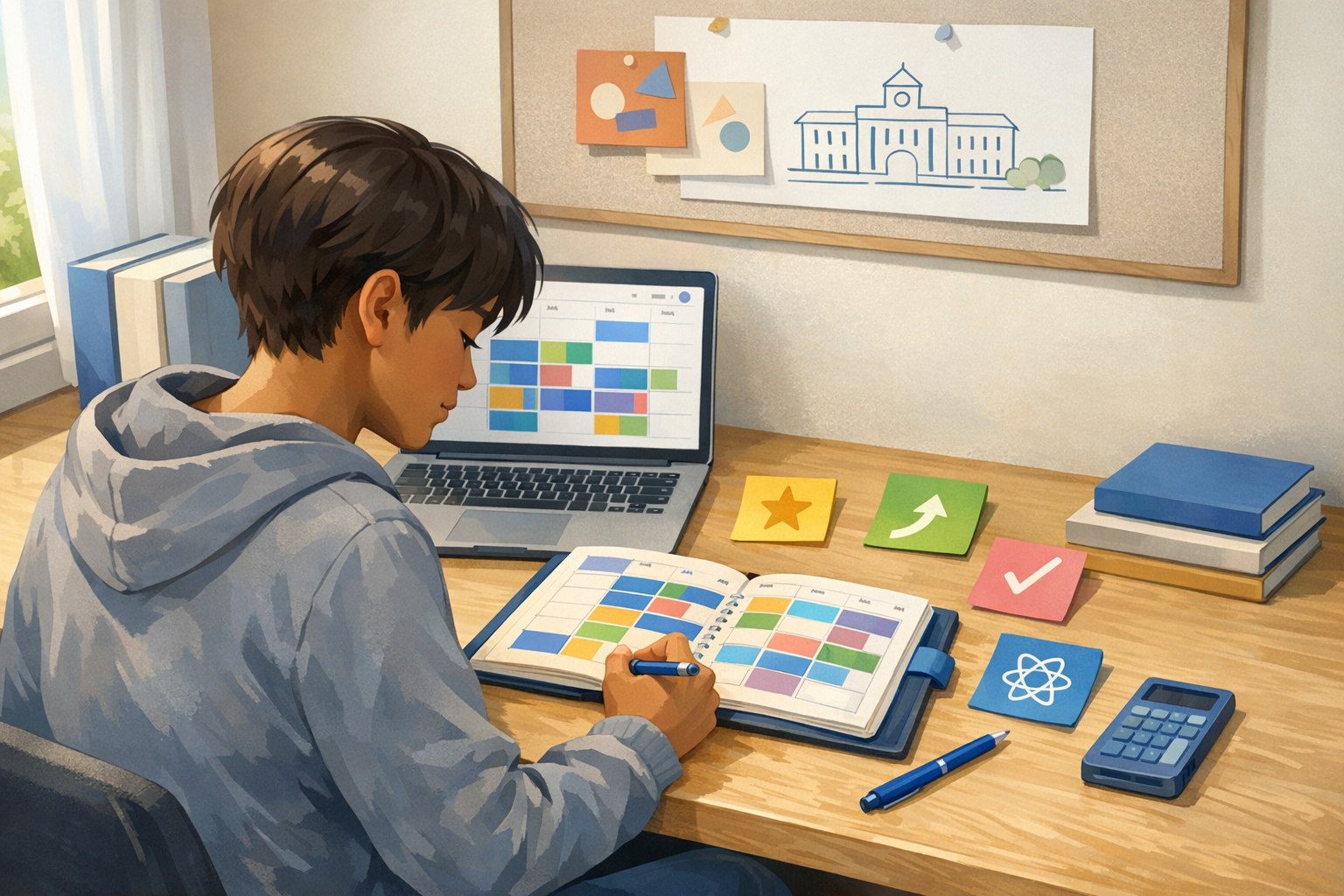 Study planning and organizing Honors, AP, and IB A–G courses